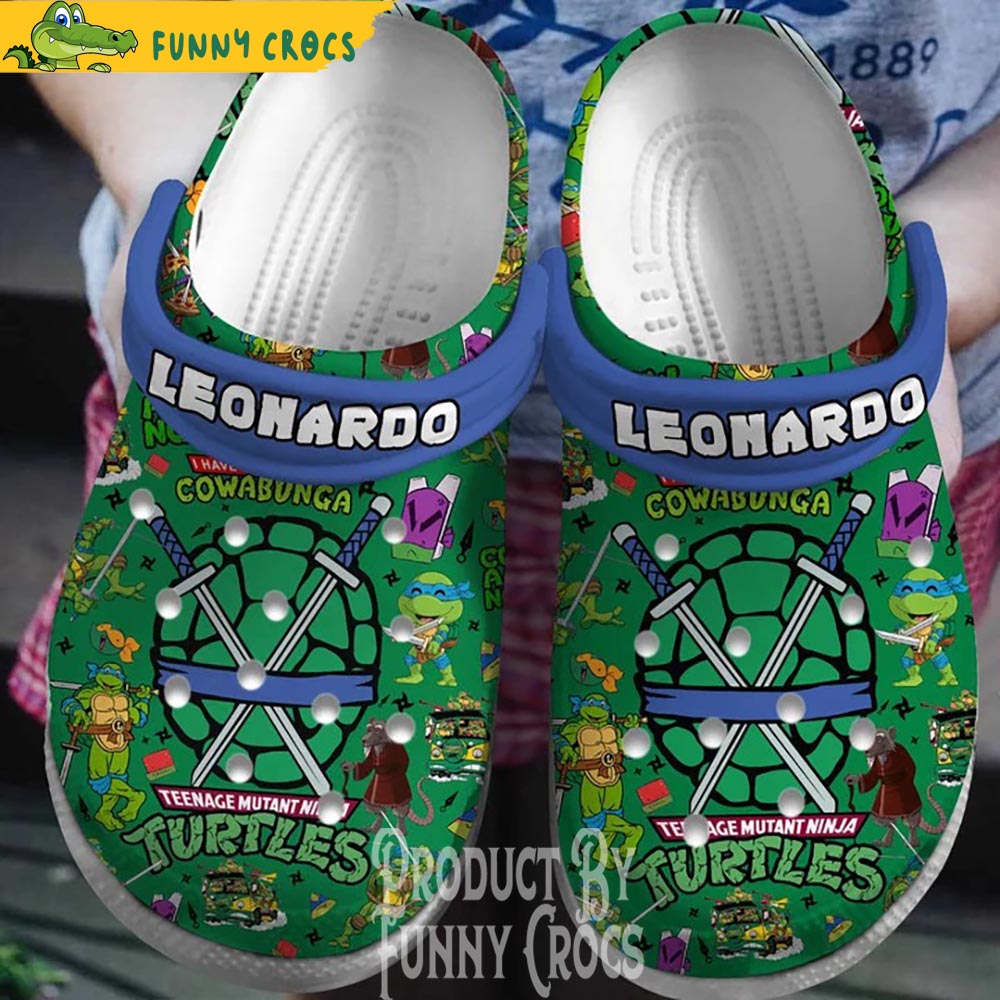 Leonardo Ninja Turtle Crocs Slippers - Step into style Funny Crocs
