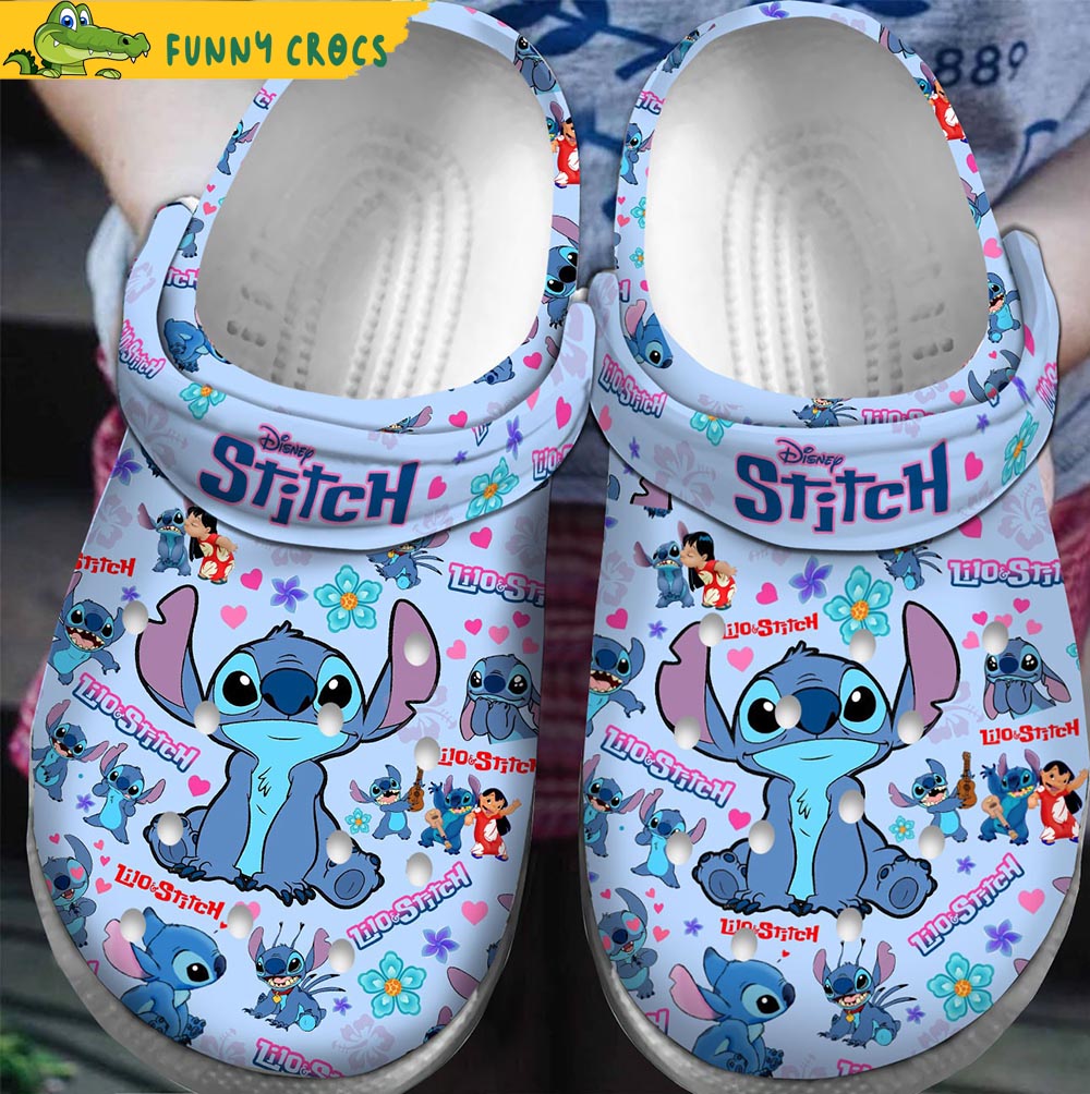 Lilo & Stitch Blue Crocs - Discover Comfort And Style Clog Shoes With ...