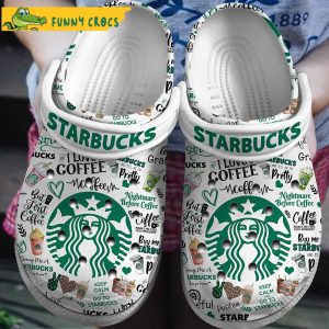 Logo Starbucks Crocs Slippers