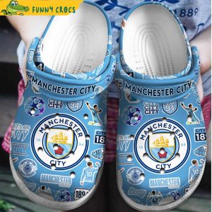 Manchester City Premier League Soccer Crocs
