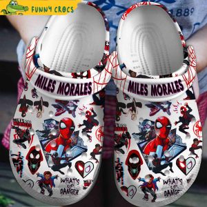 Marvel Miles Morales Spiderman Crocs Clog Shoes