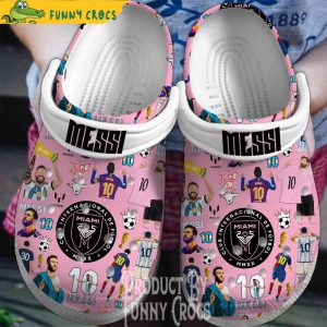Messi Inter Miami Soccer Crocs Shoes