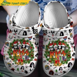 Music Christmas Kiss White Crocs