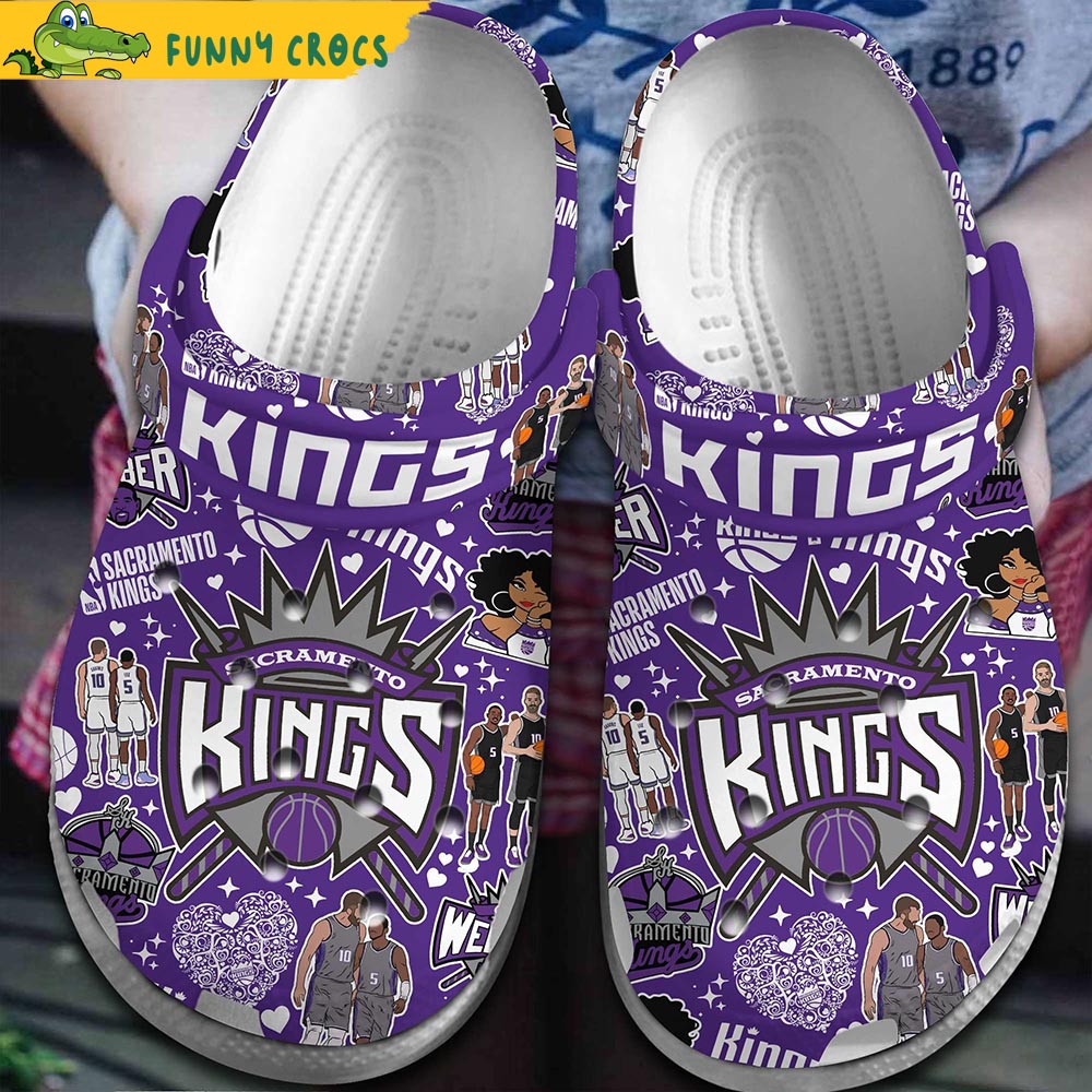 NBA Sacramento Kings Purple Crocs
