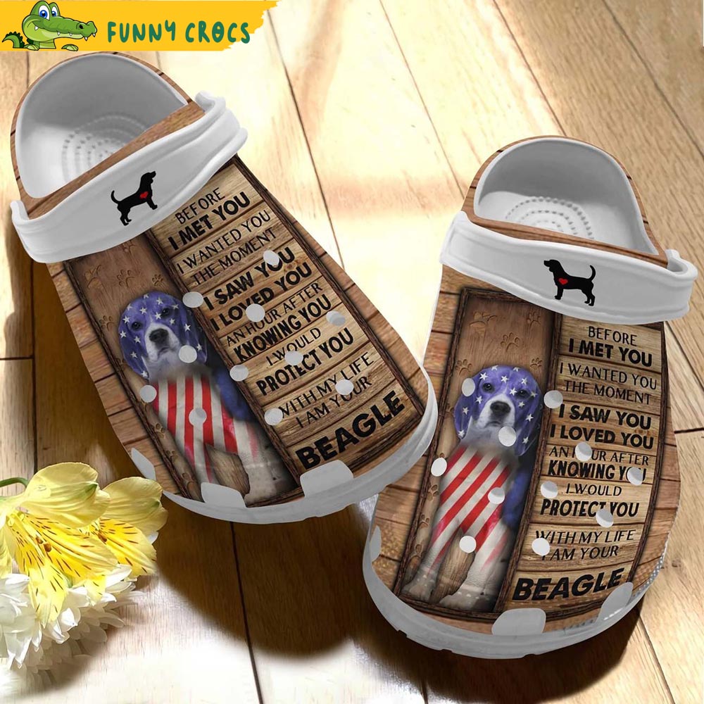 Personalized American Beagle Crocs Shoes - Discover Comfort And Style ...