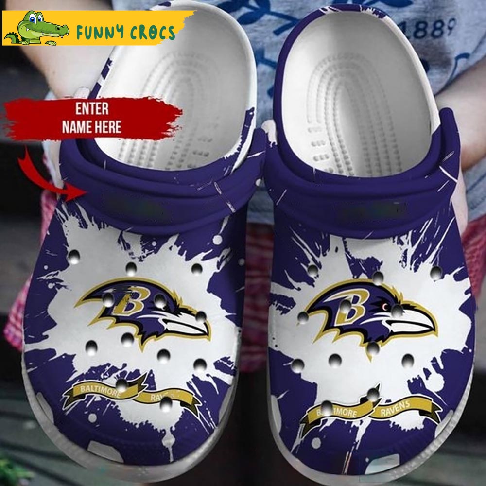 Personalized Baltimore Ravens Crocs - Discover Comfort And Style Clog ...