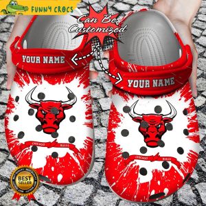 Personalized Chicago Bulls Crocs Clog Shoes