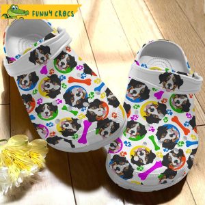 Personalized Colorful Bernese Mountain Crocs