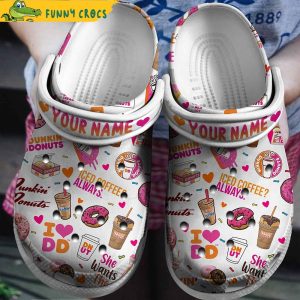 Personalized Crocs Dunkin Donuts Shoes