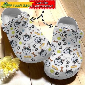 Personalized Husky Dog Crocs Clog Shoes