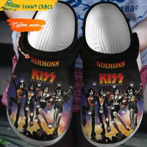 Personalized Kiss Band Crocs Clog Shoes
