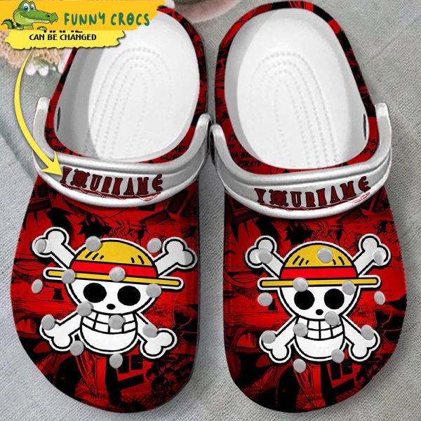 Personalized Luffy One Piece Skull Crocs