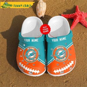 Personalized Miami Dolphins Crocs Clogs