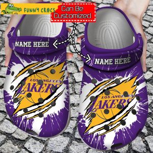 Personalized Name Logo Basketball Team Ripped Claw Crocs