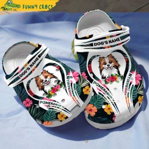 Personalized Pomeranian Crocs Clog Shoes