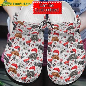 Personalized Poodle Christmas Crocs