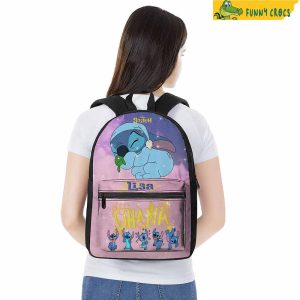 Personalized Sleeping Stitch Backpack 5