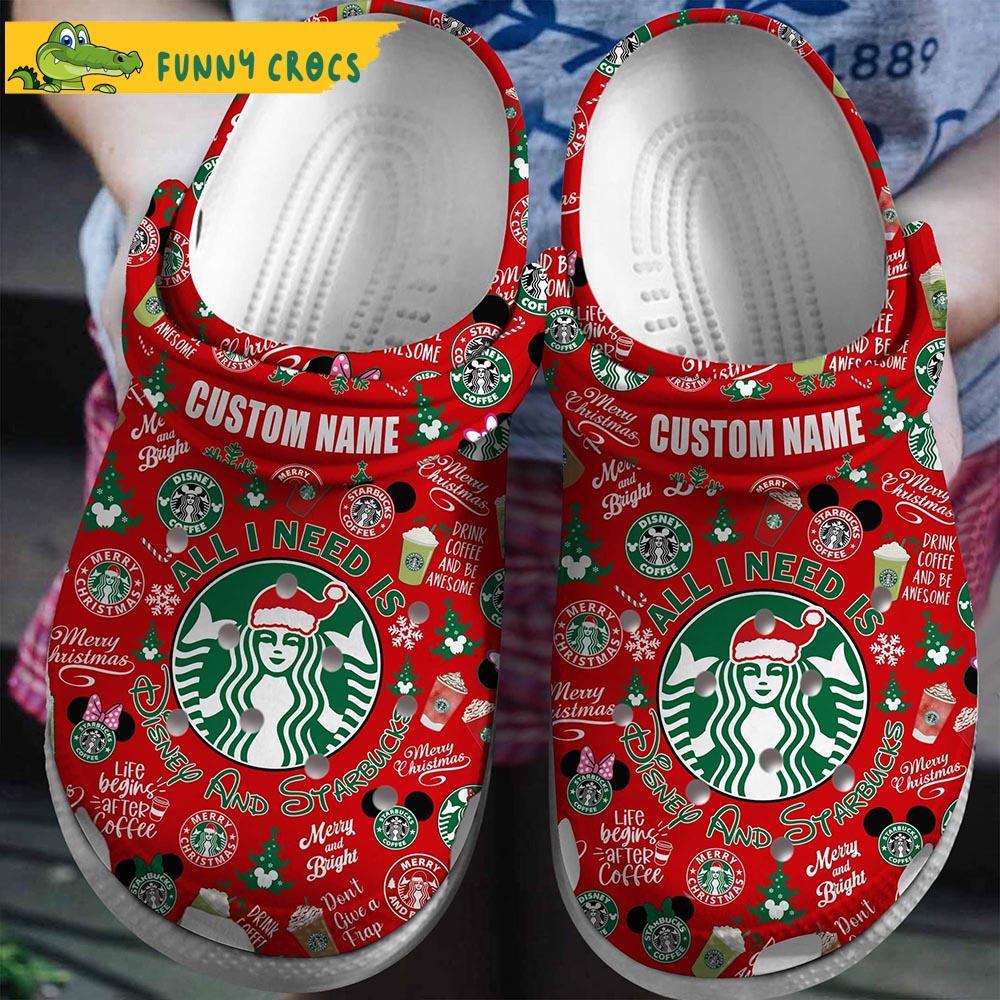 Personalized Starbucks Drinks Disney Crocs - Discover Comfort And Style ...