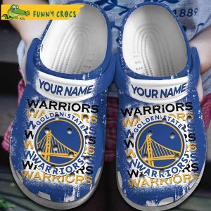 Personalized Golden State Warriors Crocs Slippers