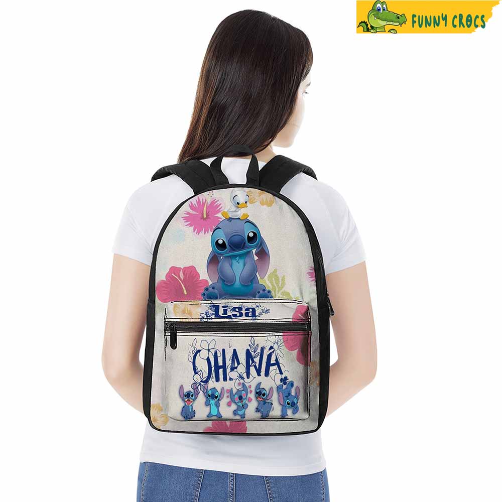 Personalized Stitch With Ducks Backpack