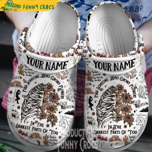 Personalized Sun To Me Zach Bryan White Crocs Slippers