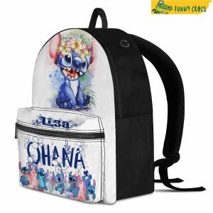 Personalized White Stitch Backpack