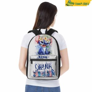 Personalized White Stitch Backpack 5