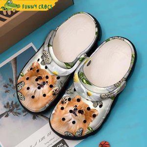 Pomeranian Butterfly Crocs Clog Shoes