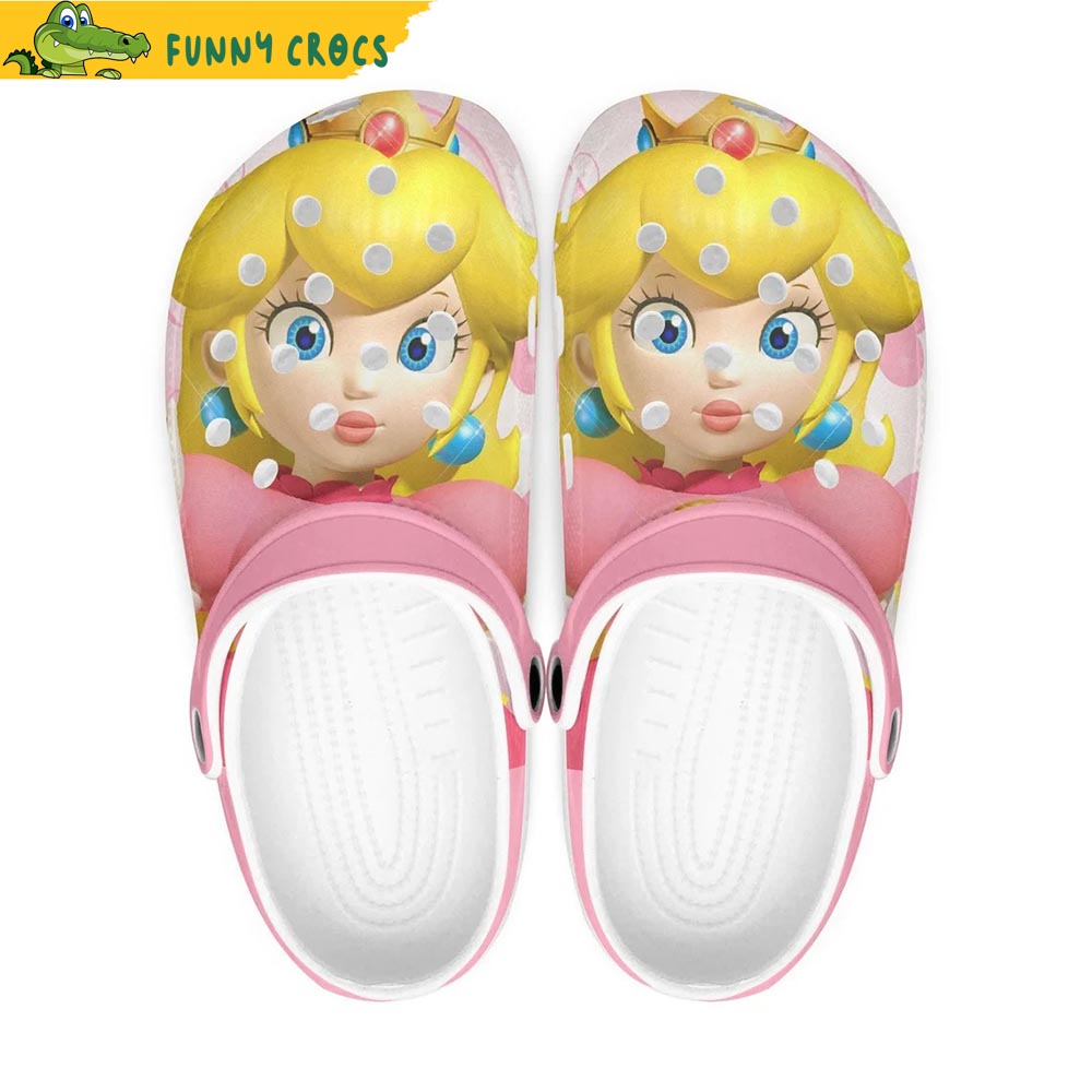 Princess Peach Super Mario Crocs