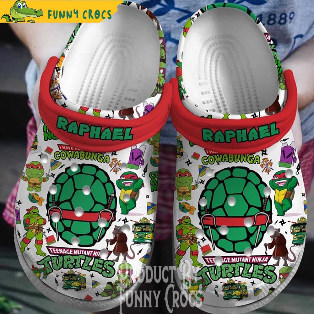 Raphael Ninja Turtle White Crocs - Discover Comfort And Style Clog ...