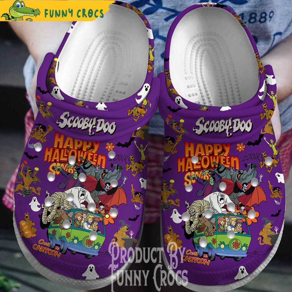 Scooby Doo Halloween Purple Crocs