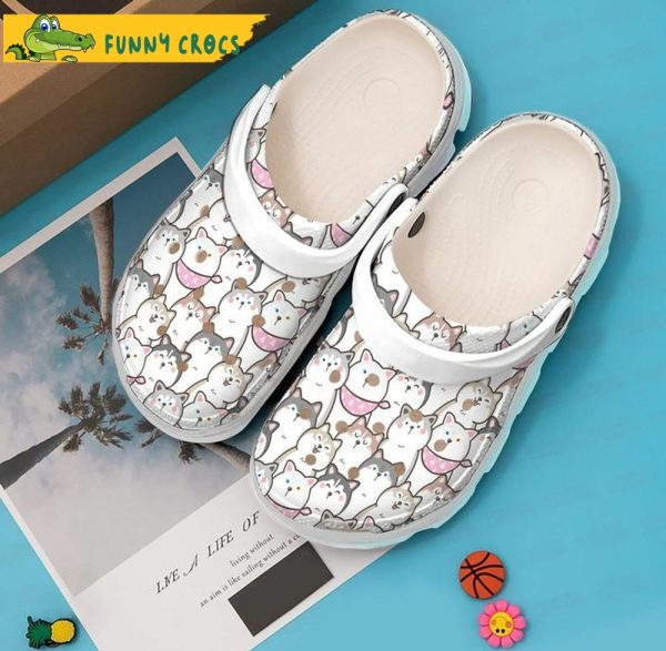 Siberian Husky Puppy Crocs Clog Shoes