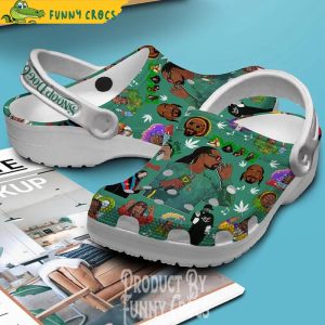 Snoop Dog Weed Green Crocs Shoes 3