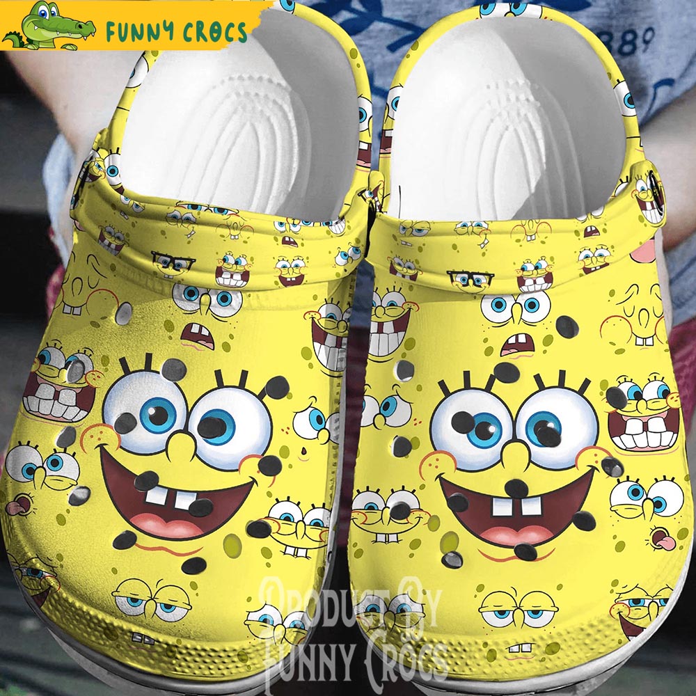 Spongebob Squarepants Face Crocs Shoes - Discover Comfort And Style ...