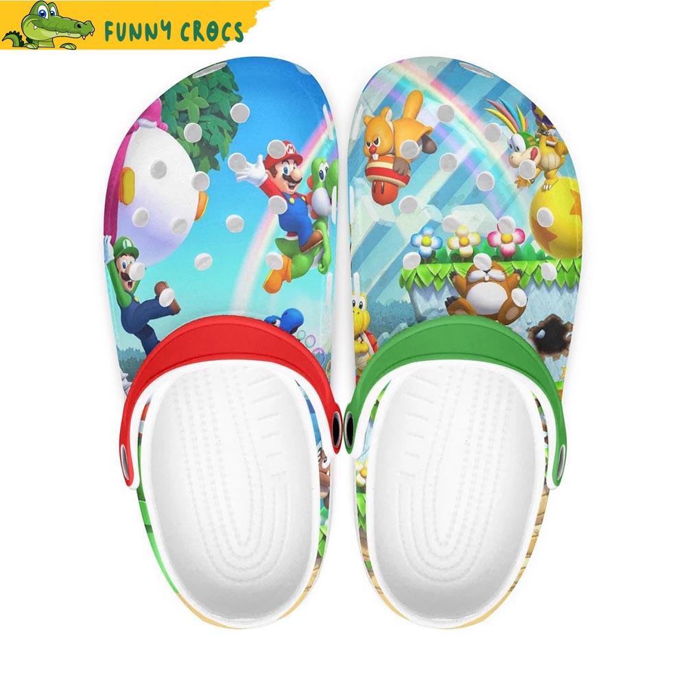 Super Mario Rainbow Crocs - Discover Comfort And Style Clog Shoes With ...