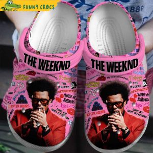 The Weeknd Pink Crocs