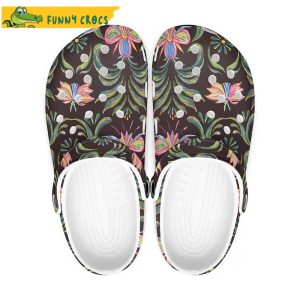 Vintage Flower Crocs Shoes