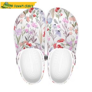 Vintage Flower Crocs Clogs