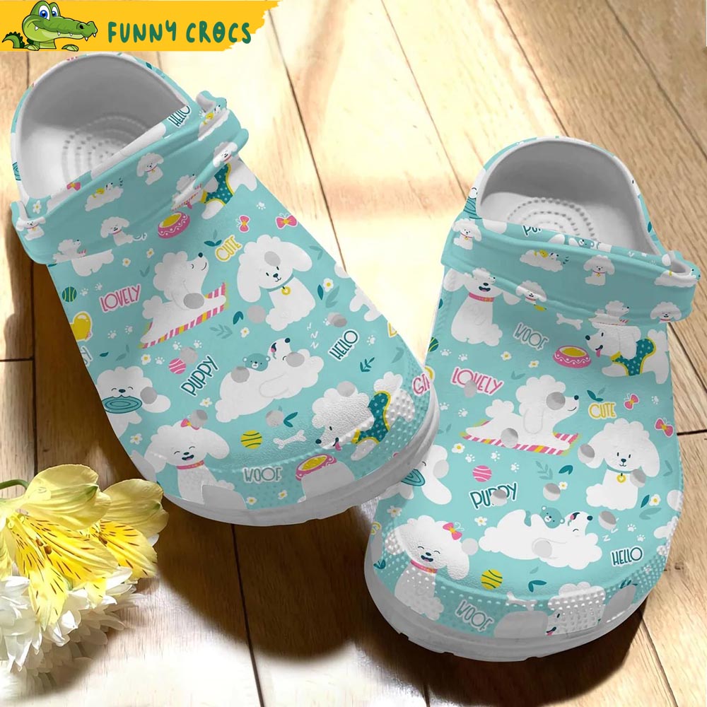 White Poodle Crocs Clog - Discover Comfort And Style Clog Shoes With ...