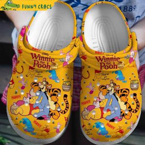 Winnie The Pooh Characters Crocs Shoes