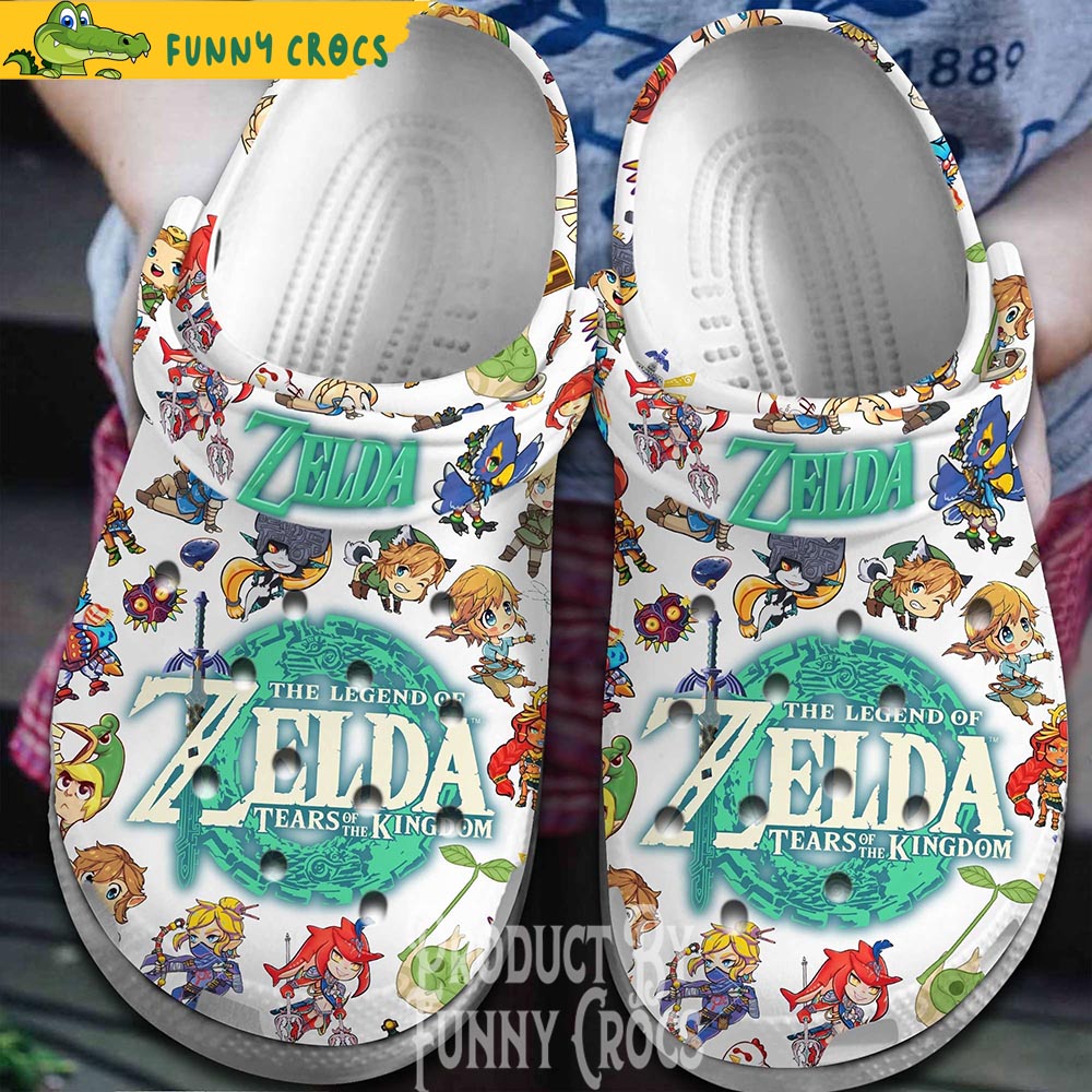 Zelda Gifts White Crocs - Discover Comfort And Style Clog Shoes With Funny  Crocs