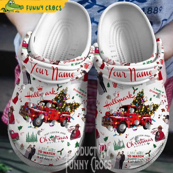 Personalized Hallmark Christmas Crocs Shoes