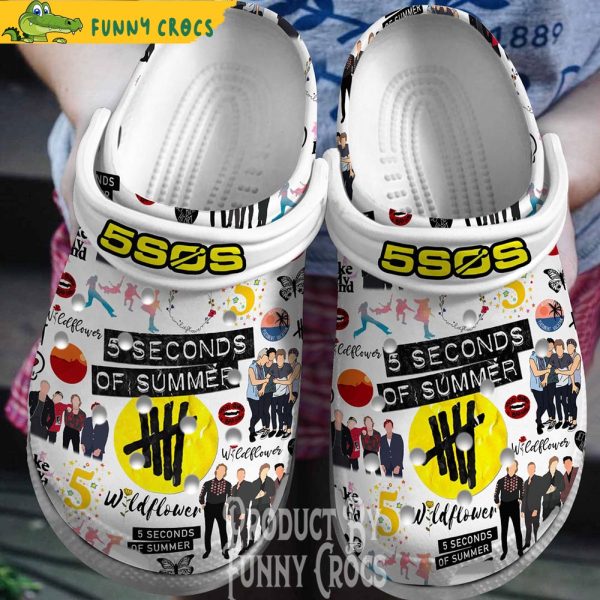 5 seconds Of Summer Wildflower Crocs Shoes