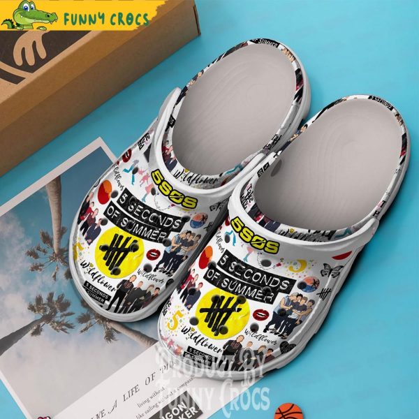 5 seconds Of Summer Wildflower Crocs Shoes