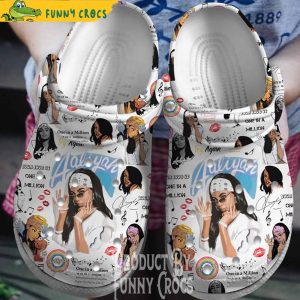 Aaliyah Singer Music Crocs Shoes 1