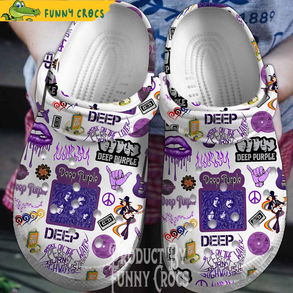 Band Members Of Deep Purple Crocs Shoes