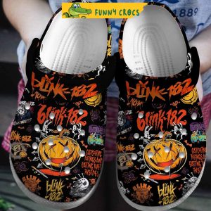 Blink 182 Halloween Pumpkin Crocs Clog