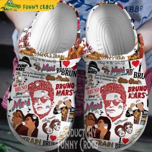 Bruno Mars Singer Music Crocs Clogs Shoes 1