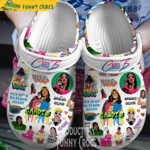 Cardi B Rapper Music Crocs Clogs 1