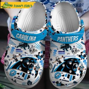 Carolina Panthers Crocs By Funny Crocs